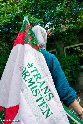 Rachida met de vlag